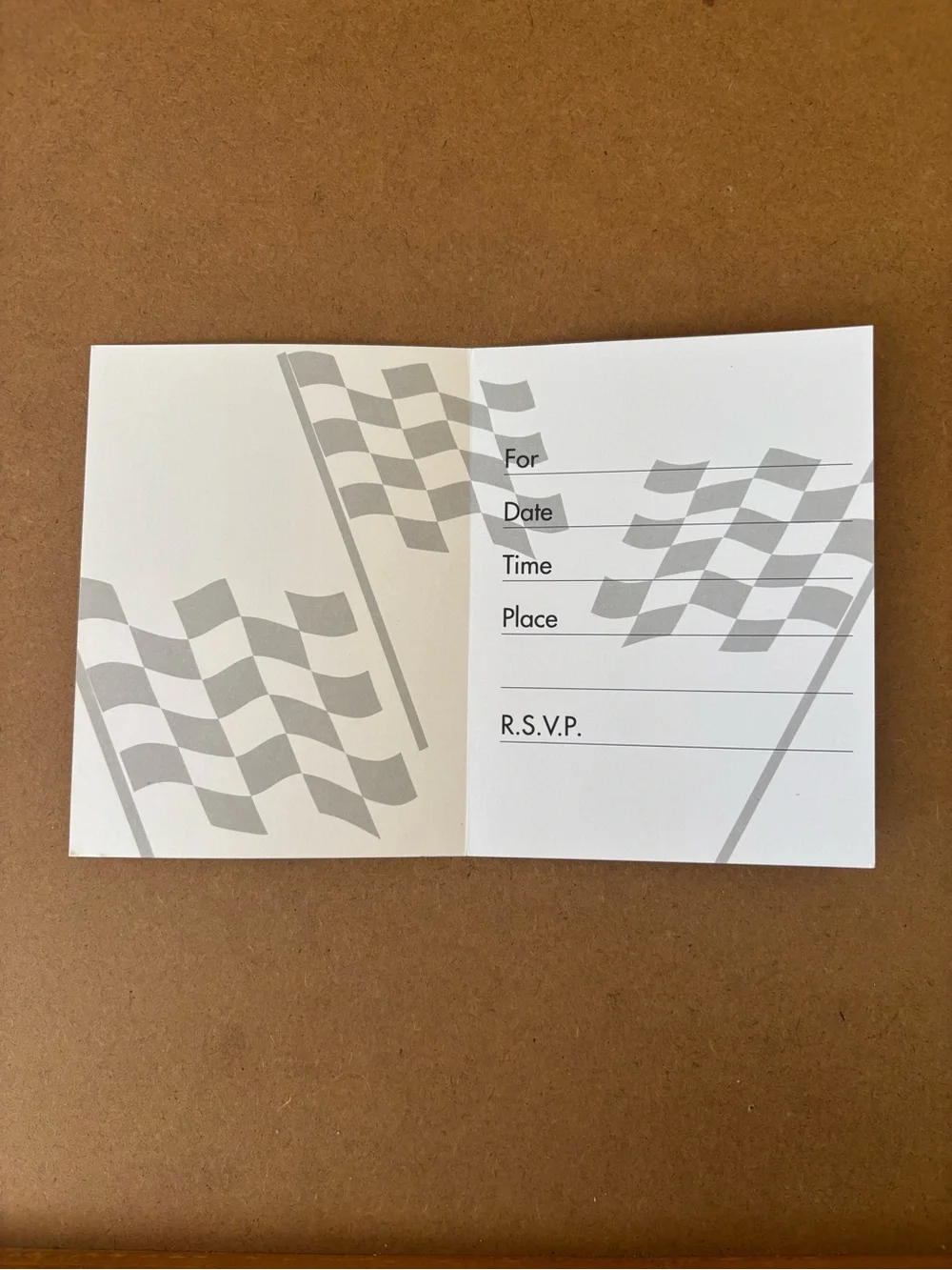 Camouflage 'Attention!' Party Invitations - Green & Black + 6 Race Invitations